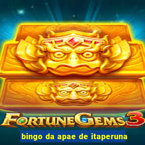 bingo da apae de itaperuna